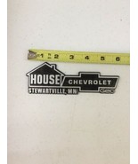 HOUSE CHEVROLET STEWARTVILLE MN Vintage Car Dealer Plastic Emblem Badge ... - €25,92 EUR