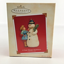 Hallmark Keepsake Christmas Ornament Very Merry Snowman Visit From Santa... - €18,35 EUR