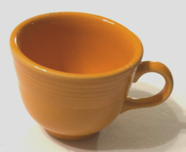 Fiesta Orange HLC USA Vintage 80s Homer Laughlin Lead Free Retired Teacup 3.5&quot; - £6.67 GBP