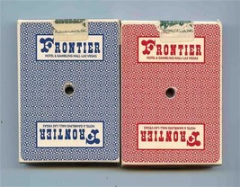 2 Frontier Hotel &amp; Grambling Hall Red &amp; Blue Decks of Playing Cards Las Vegas NV - £13.98 GBP