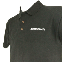 Mc Donald&#39;s Employee Uniform Polo Shirt Black Size M Medium New - £20.19 GBP
