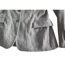 Devon-Aire Wool L'Cord Show Coat Jacket Gray Pinstripe Ladies Size 12 NEW image 5