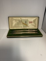 Cross Classic 14k Gold Filled Pen Pencil Set - £54.49 GBP