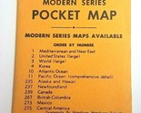 Vintage 1950&#39;s Cram&#39;s Modern Series Pocket Map Russia USSR in Europe No 371 - $13.32