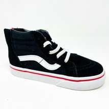 Vans SK8-Hi Zip (Valentines) Black Racing Red Toddlers Casual Sneakers - $34.95