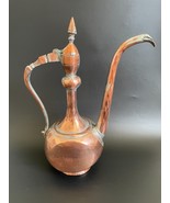 Antique 19th C. Persian Tinned Copper Aftaba Pitcher Hammered Moorish Ew... - £155.41 GBP