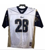 NFL St. Louis RAMS Marshall Faulk 28 jersey mens XL authentic team replica - £29.71 GBP