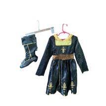 Frozen Elsa Girls Size 4 - 6x Costume Dress Up Halloween Black Dress Boots - $357.88 MXN