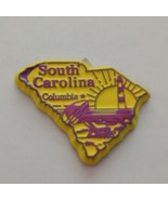 South Carolina die cut rubber fridge magnet purple yellow Columbia - $12.59 CAD