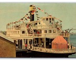 Ferry Boat Sierra Madre San Pedro California CA UNP Chrome Postcard I19 - $6.20