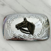 Vintage Horse Head Western Belt Buckle Made in USA - £13.32 GBP