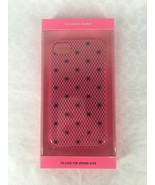 NEW $18 Victoria&#39;s Secret iPhone 4/4S Pink &amp; Black Lace Case Skin - £5.65 GBP
