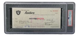 Al Davis Signé Oakland Raiders Banque Carreaux #13492 PSA / DNA Gemme MT 10 - £464.15 GBP