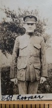 Antique 1918 Photograph Wwi Us Army Soldier In Uniform Parris Islnd Er Cooper D1 - $15.75