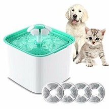 Pet Fountain Cat Dog Water Dispenser Pump 4 Replacement Filters - Healthy Hygien - £13.13 GBP