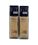 Maybelline Fit Me Dewy Smooth Foundation 1 fl oz 118 Light Beige Lot Of 2 - $9.85