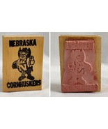 Nebraska Cornhuskers Herbie Husker Wood Rubber Stamp - £14.99 GBP