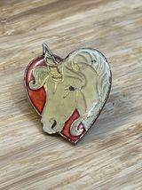 Vintage Rainbow Unicorn Enamel Lapel Pin Pinback LGBTQ 80s Retro  KG - $9.89