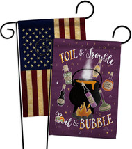 Toil And Trouble - Impressions Decorative USA Vintage - Applique Garden Flags Pa - £24.37 GBP