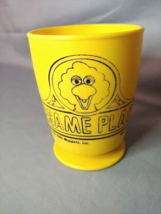 Sesame Place Sesame Street Big Bird 1980 Plastic Cup Whirley PA USA - £6.97 GBP