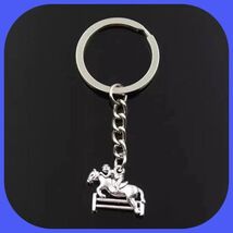 Brand New Beautiful Unique English Rider Sportsmanship Horse  Keychain - $8.00