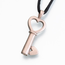 Bronze Key to My Heart Memorial Jewelry Pendant Funeral Cremation Urn - £97.52 GBP