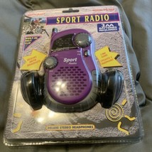 Brand New  LENOXX Sound (Model PR-35M) AM/FM Sports Radio Purple Vintage - £13.96 GBP