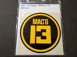 Mac&#39;s 13 Racing Hot Rod Sticker - £6.83 GBP