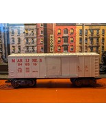 Marx Trains Used  #249319E/05555  Plastic Deluxe Marlines Box Car w/Auto - $21.06 CAD
