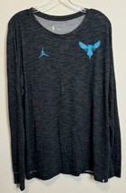 Charlotte Hornets Nike Jordan Shirt T-Shirt XL Tall NBA Team Issue Basketball g - £18.50 GBP