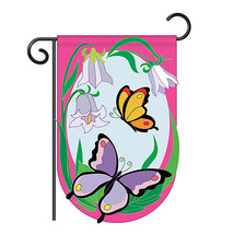 Butterflies - Applique Decorative Garden Flag - G154048-P2 - $19.97