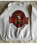 Men’s Large 1993 Oneita FSU Florida State Seminoles Champions Sweatshirt... - £39.00 GBP