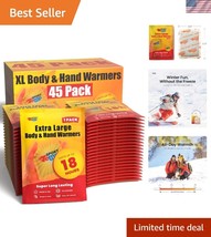 All-Natural 45 Pack Hand Warmers - 18 Hour, Eco-Friendly Heat for all Ac... - $45.00