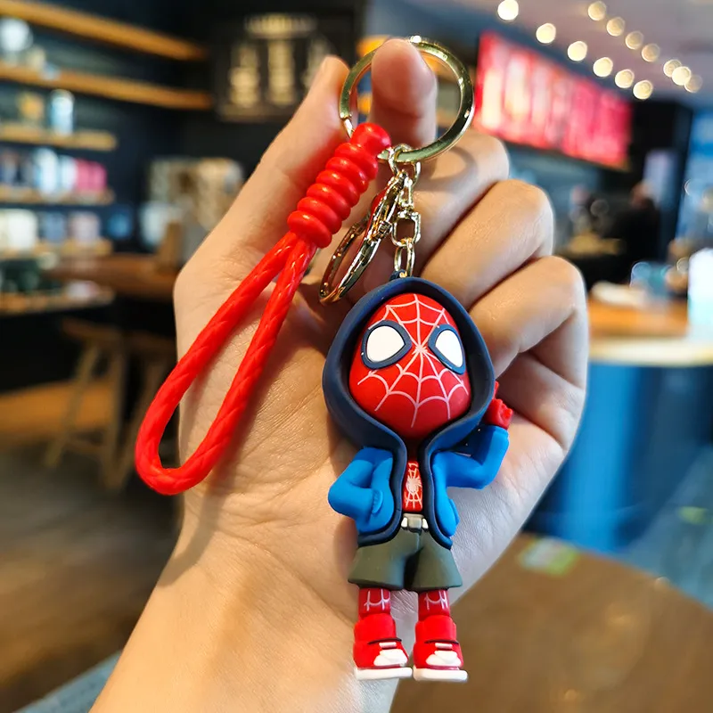 Marvel Spider Man Cute Doll Pendant Action Figures Avengers Iron Man Cap... - £8.64 GBP+