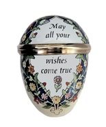 Halcyon Days &quot;May all your wishes come true&quot; Egg English Enamels - $82.04 CAD