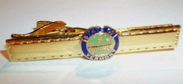 Nos Gold Tone Enamel Police Dress Uniform Tie Clip State Of Vermont Insignia #2 - £6.19 GBP