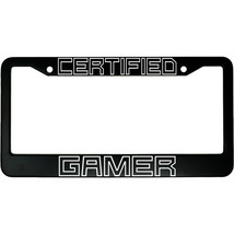 Certified Gamer Gaming Aluminum Car License Plate Frame - £15.14 GBP