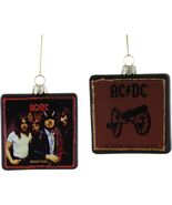 AC/DC - Album Cover 2-pc 3.5-Inch Glass Ornaments by Kurt Adler Inc. - $38.56
