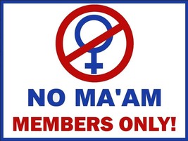 NO MA&#39;AM Members Only Metal Sign - $735.21 MXN