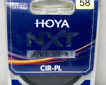 Hoya NXT Filter CIR-PL 58mm Slim Frame New/ SealedPackage - £13.66 GBP