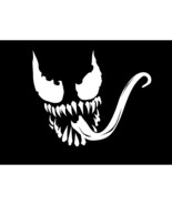 Marvel Comics Venom Spider W/ Tongue Vinyl Stickers Symbol 5.5&quot; Decorati... - $9.99