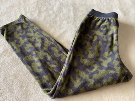 Gap Kids Sleep Boys Green Gray Camouflage Skinny Leg Pajama Pants 10 - £9.63 GBP
