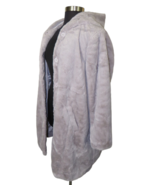 Torrid Lavender Gray Faux Fur Snap Front Hooded Coat -Pockets- Plus Size 1X - $75.00