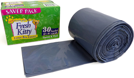 30 Count Fresh Kitty Litter Box Liners Super Thick, Durable, Easy Clean ... - £14.16 GBP