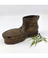 Vintage Italian Brass Boot Ashtray &amp; Matchbox Holder – Mid-Century Decor - $48.03 CAD