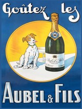 12760.Decor Poster.Home wall.Art vintage design.Crazy drunk pet dog.Champagne ad - £13.66 GBP+