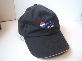 PBG Atlantic Pepsi Cola Hat Dark Soda Pop Strapback Baseball Cap - £12.65 GBP
