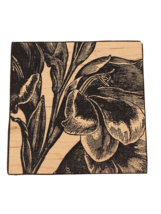Magenta Magnolia Rubber Stamp 19038 Large Block Flower Floral Art Card M... - $9.99
