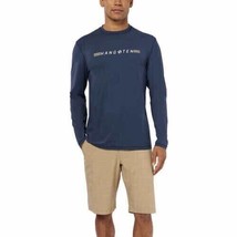 Hang Ten Men&#39;s Size XL Quick Dry UPF 50+ Blue Long Sleeve Sun Shirt NWT - $20.69