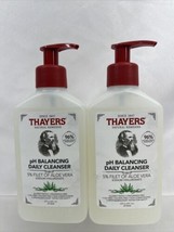 (2) Thayers pH Balancing Daily Cleanser Face Wash 5% Aloe Vera Gentle 8oz - £17.49 GBP